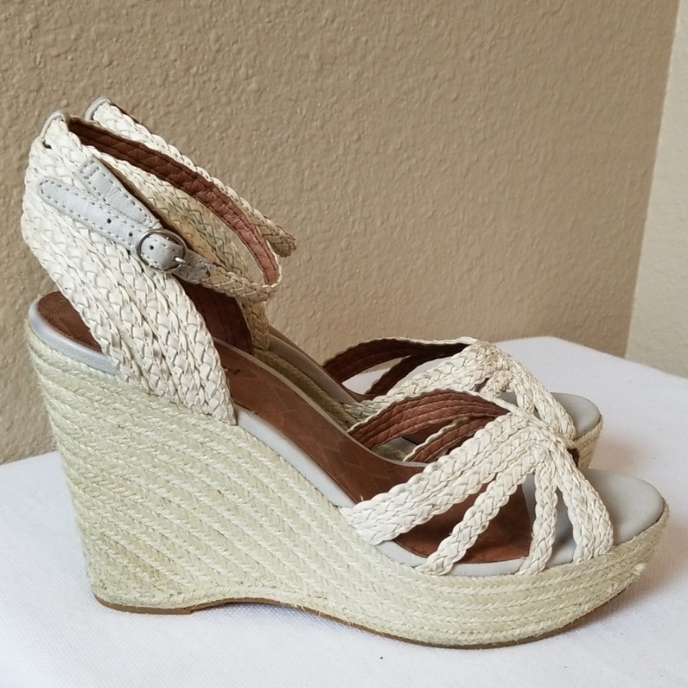 Lucky Brand Espadrille Ivory Wedge - Picture 4 of 7